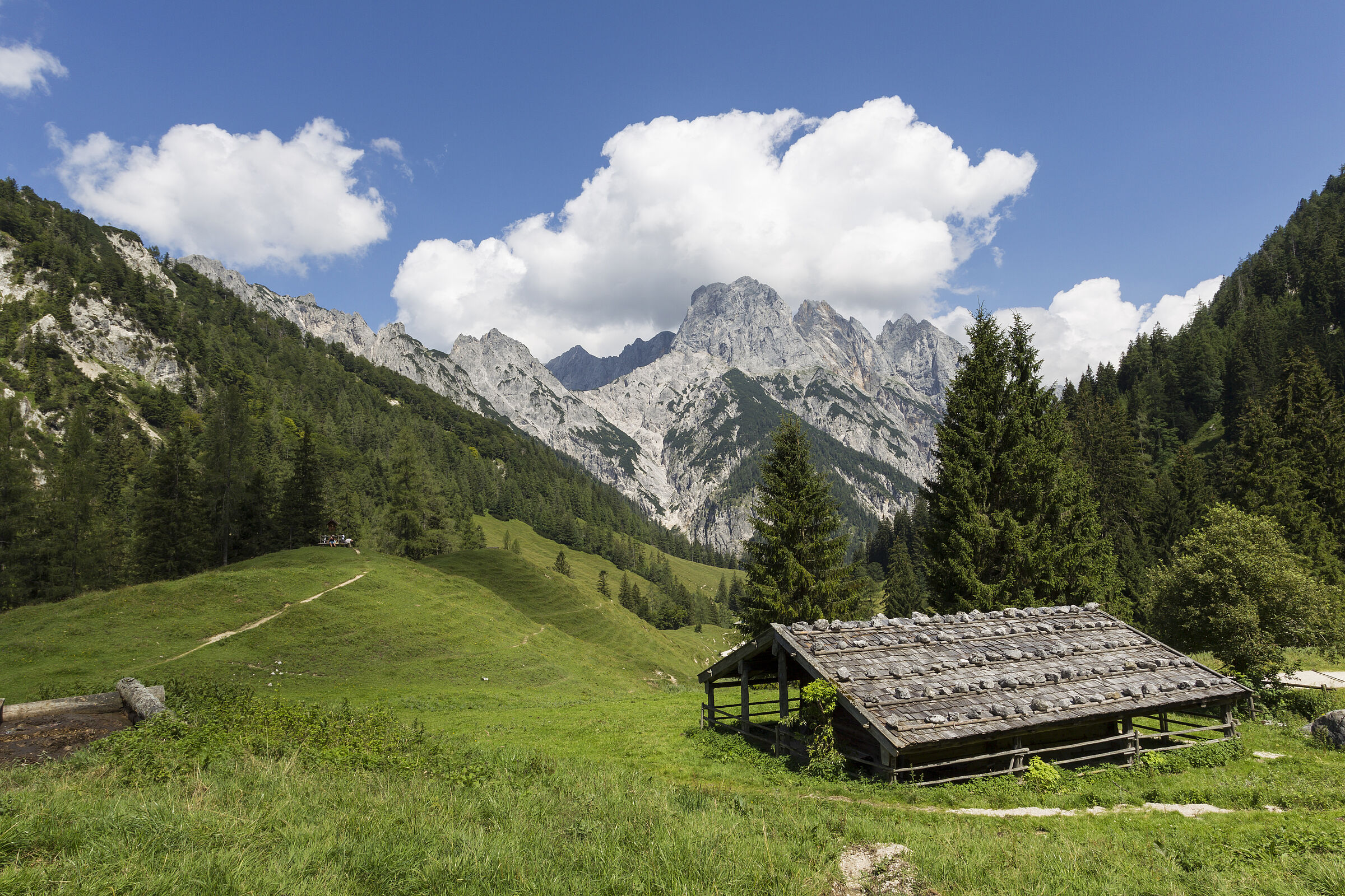 Eine Alm im Nationalpark Berchtesgaden (Foto: Marcus Bosch)