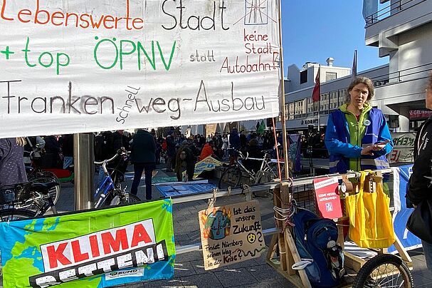 Demo gegen Frankenschnellwegausbau