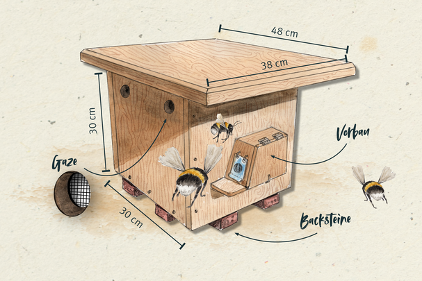 Anleitung: Schritt für Schritt zum Hummelhaus