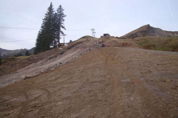 Pisten-Bauarbeiten am Fellhorn (Foto: Irmela Fischer)