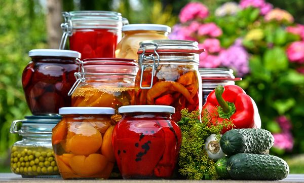 Lebensmittel zu konservieren ist nachhaltig und ökonomisch. (Foto: monticellllo/stock.adobe.com) Lebensmittel konservieren: Gläser mit eingelegtem Gemüse.