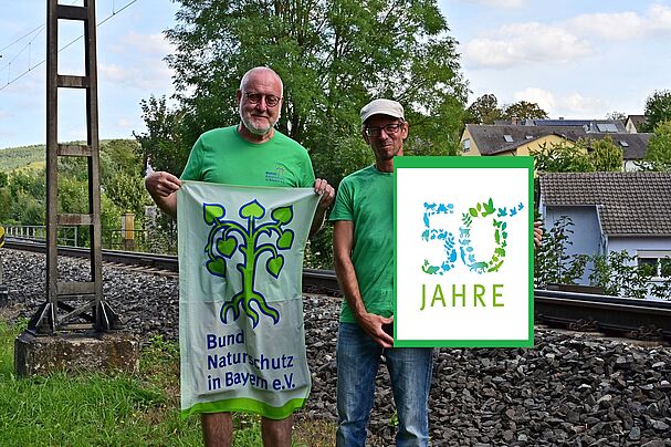 Die beiden Vorsitzenden Erwin Scheiner und Michael Pfister freuen sich auf viele Begegnungen im Jubiläumsjahr, Foto Alfred Dill