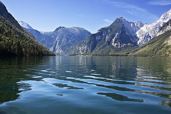 Blick auf den Königssee (Foto: Clipdealer/Nailaschwarz)