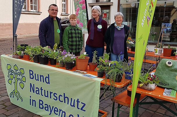 Aktive am Pflanzenstand der OG Marktheidenfeld, Fotos Conni Schlosser