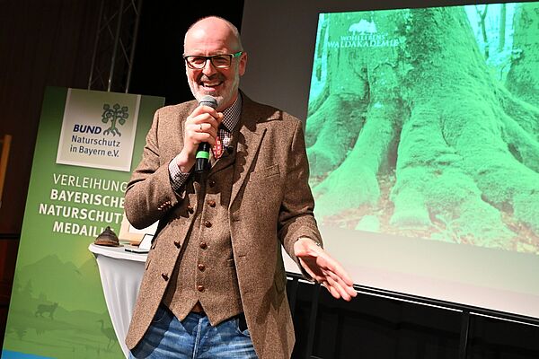 Peter Wohlleben bei der Verleihung der Bayerischen Naturschutzmedaille