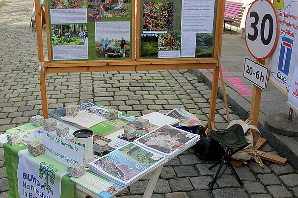 Stand des BUND Naturschutz am Tag der Vereine in Trostberg 2024