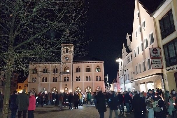 Lichterkette für Demokratie Pfaffenhofen