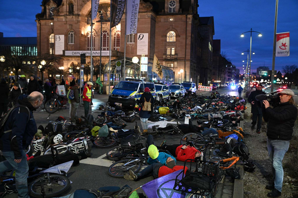 Radfahrer-Die-In